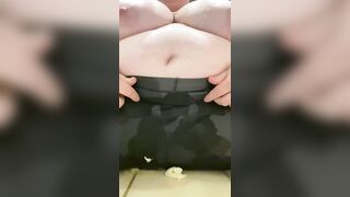 BBW Peeing inside Camo Pants