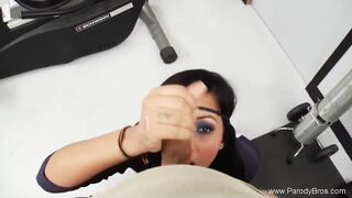 Hispanic Goddess Giving Her Best Fellatio Here While enjoys
