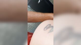 Gym Quickie ending with a Cummed