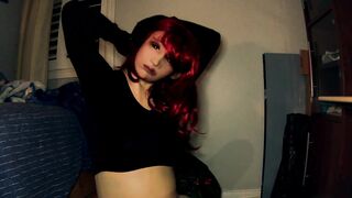 Nancy may Doll one! a Red Haired Female Masked Latex Doll Wishes to Performance you her Twat and Pvc Body!