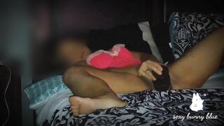 milf Orgasms Fucking herself with a Sex Toy while Watching Porn