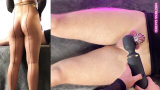 Spanking & Wrecked Orgasm into Chastity Cage