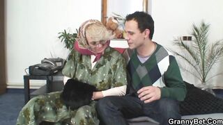 Bae old lady takes doggy-nailed from young dude