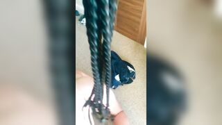 Preparing my Ex-Wife for first Time Anal with Fan. Whipped until her Twat is Leaking Soak. Part one