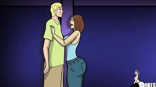 White MILF takes big black dick into her bedroom before her hubby