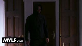Virgin goddess Blonde Cougar Gets Attacked By A Burglar And