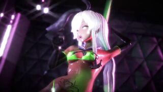 【MMD R-19 year old SEX DANCE】BUNNY EROTIC HOT BODY LONG BUTTS テイスティインテンスセックス [MMD]