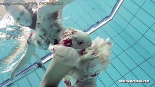 Beautifully clothed underwater Bombshell Lucy Gurchenko