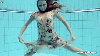 Beautifully clothed underwater Bombshell Lucy Gurchenko
