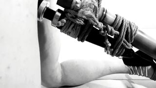 Subspace: Part 2/3 slave Training - Neck Tie, Gag Ball, Anal Hook, Magic Wand Fetish ON HER KNEES