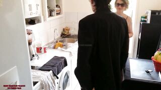 Blonde 40 over babe cougar milf fucks with stepson while