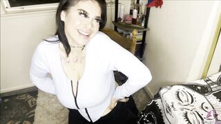 View Satinee Capona so Excited so Shows her Huge Tits
