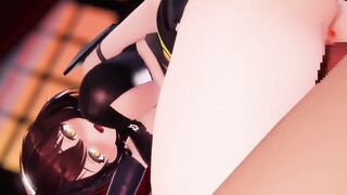 【MMD R-19 yo SEX DANCE】BALTIMORE CUTIE SEX CUM IN LONG BUTT 精液だらけの変態 [MMD]
