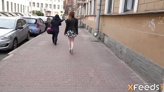 Red Haired 19 year old banged by devious agent inside gorgeous poses
