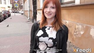 Red Haired 19 year old banged by devious agent inside gorgeous poses