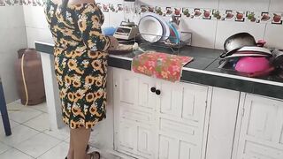 My stepmother is cooking I'm going to talk to her