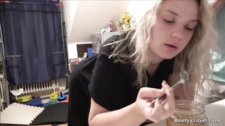 She loves honey and also sex