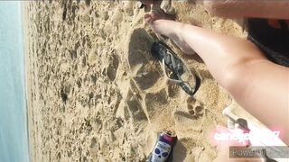 Candycherry7* a milf Blows, Piss on a Outdoors Beach , Beware the Voyeur !