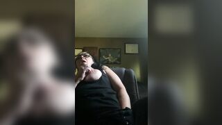 Gothic mom Sneaks a Twat Rub and Finger inside Office