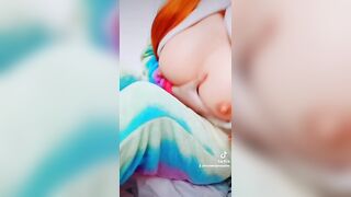 Adorable Tik Tok with Animated Music Long Breasts Silicone Rubber Suit Dance