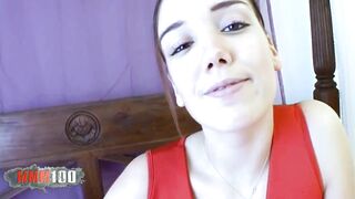 French pornstar Cynthia Lavigne inside her first anal scene with