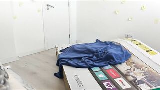 Fucking my step mother through a hole into a box,