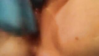 Rubber Glove Twat Rub Masturbation