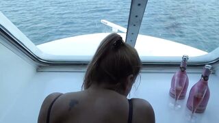 Fast doggy style on a cruise