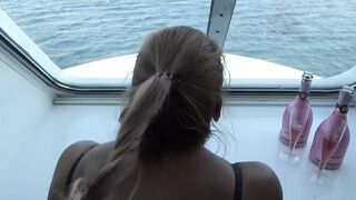 Fast doggy style on a cruise