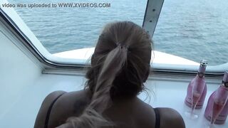 Fast doggy style on a cruise