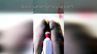 First I let myself Fill with Thick Cum and then I Break my Butt to Squirt it out