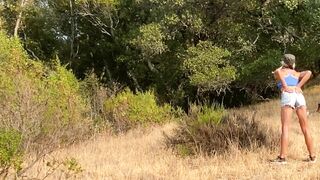BEAUTY Hiker Spies Neighbors into Bush and Blows his Cum twice