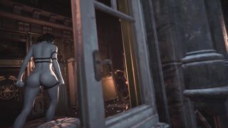 Resident Evil Village Lady Dimitrescu Seduction - 3D Anime
