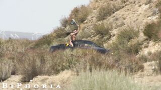 Homosexual Hitchhikers DVP their Slutty Driver into Wild Bi-Curious 3 Way - BiPhoria