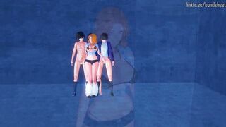 Rangiku Celebrates Bleach's new Chapter by getting her Boobies Banged! Non-stop