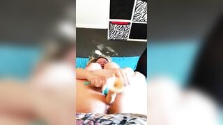 SQUIRT-A-THON: Long Titties cougar Step Sis give herself a Facial!