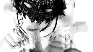 Time to Feed the Kitty with her Favorite Food - Bound up Bj Deeply with Anal Tail