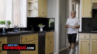Crazy Mature Grandpa Takes Advantage Of His Goddess Step Granddaughter