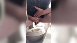 View us both go Pissing first thing inside the Morning while we are out Camping