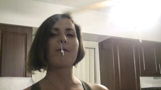 Helena Price Smoking, Chatting, and Flashing you her Boobs