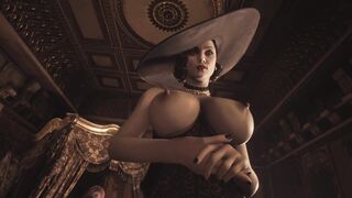 Resident Evil Village Lady Dimitrescu Ebony Corset - 3D Animated