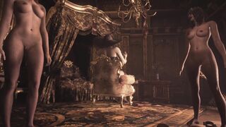 Resident Evil Village Lady Dimitrescu Ebony Corset - 3D Animated