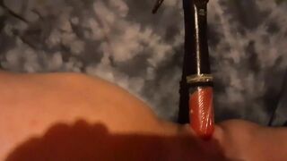 NEW OBJECT! Sliding a Wood Hammer Handle into my Soak Cunt, I Loved It! more Hammer Videos to Cum!!!