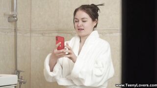 Teeny Couple - Fucking his barely legal sweetheart Kira Stone