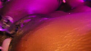 Vagina Leaking down Glass Toy
