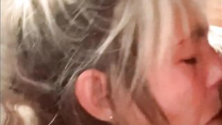 Ex Wifey comes over to to Deeply my Penis and Drink my Cum