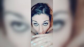 Skank Gets a Mouthful of Cum
