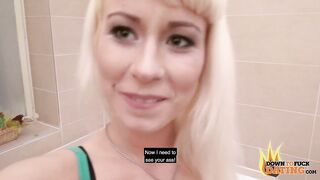 PublicSexDate - Slim Blonde Eighteen Licky Lex Hooks Up on