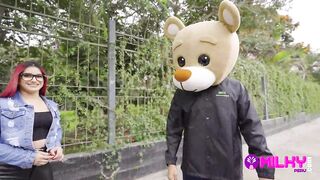 Rosario is freaky on the street and ends up fucking