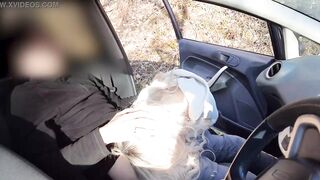 Outdoor dick flashing - Dude jerking off inside vehicle into